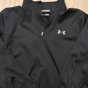 Under armour men 1/4 zip black size medium